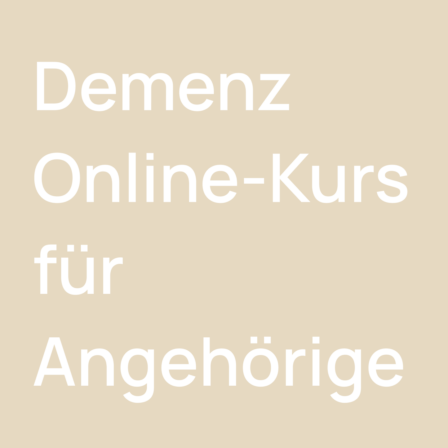Pflegekurs für pflegende Angehörige